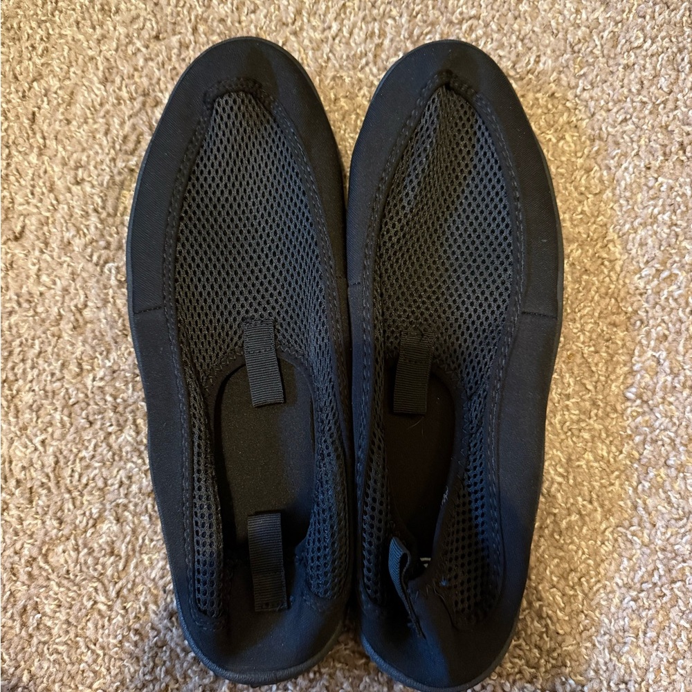 Athletic Works Men's Black Mesh Slip-On Water Shoes